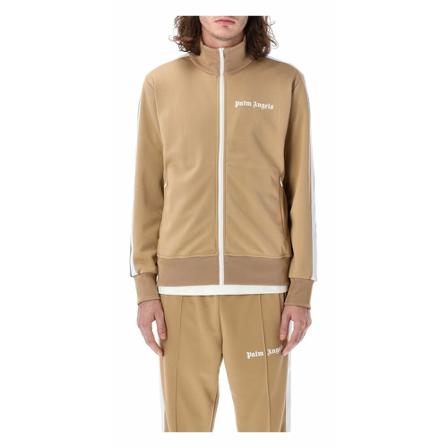 Palm Angels Stickat beige, Herr Tröjor, Herr, Storlek: S