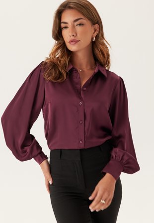 VILA - Vienna Ravenna L/S BALLOON SHI - Fig - Kläder - - Bubbleroom