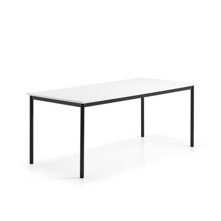 Desk BORÅS, 1800x800x720 mm, whiteboard table top, anthracite