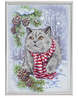 Broderikit Billede Kat - LetiStitch