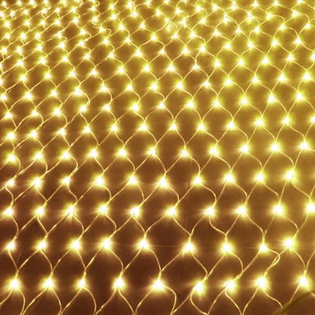 120-672 LED Net Mesh Fairy String Lights Udendørs Juledekoration 8 Tilstande Vandafvisende Bryllupsfest Lys EU/UK/