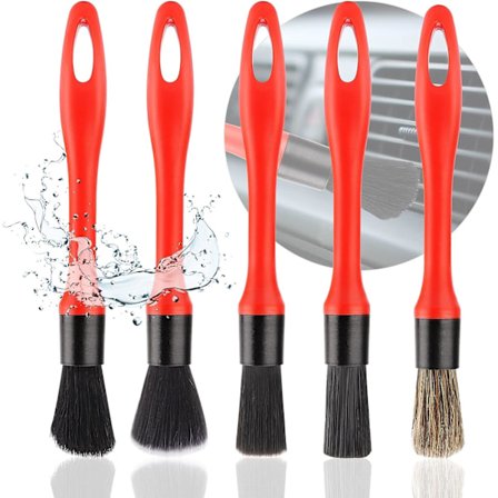 Auto Detailing Brush, 5PCS Detailing Brush, Bilrengöringsborste, Bilrengöringsborste