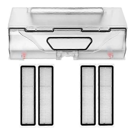 Dammlåda med filter för D9 robotdammsugare, reservdelar, dammbehållare med filtertillbehör