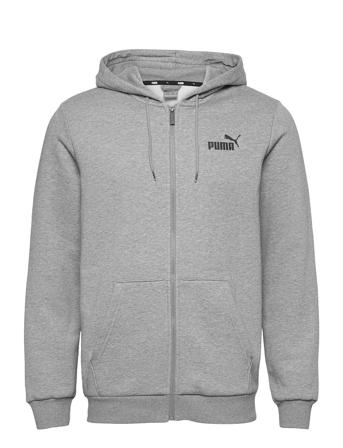 Ess Small Logo Fz Hoodie Fl Huppari Harmaa PUMA