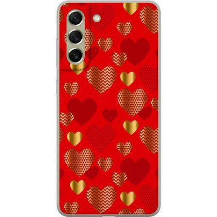 Kompatibel Mobilcover til Samsung Samsung Galaxy S21 FE 5G GoldenHearts
