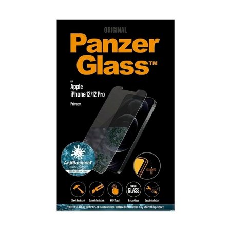 PanzerGlass iPhone 12/12 Pro Härdat Glas Skärmskydd Privacy
