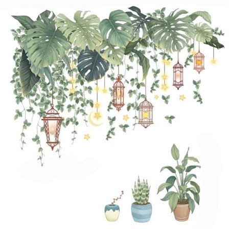 Wall Stickers Grønne Blade Decals Plantain Leaf