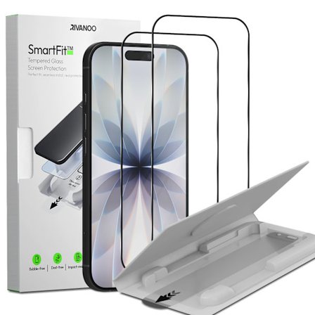 2-PACK iPhone 17 Näytönsuoja - Karkaistu Lasi | [SmartFit Uudelleenkäytettävä järjestelmä] - Kuplaton