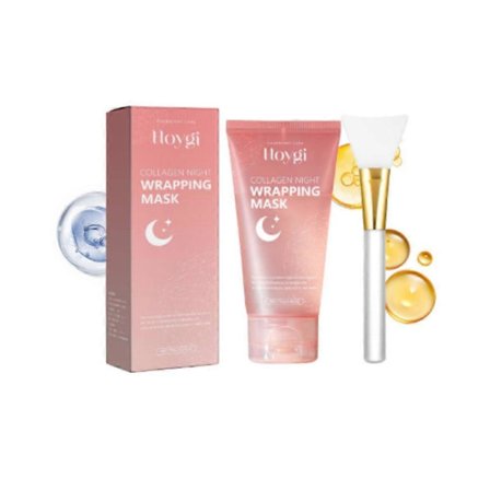 Kollagen Peel-off Mask Återfuktande Djuprengörande Anti-rynk Ansiktsmasker Återfuktande Kollagenmaskkräm för Natten