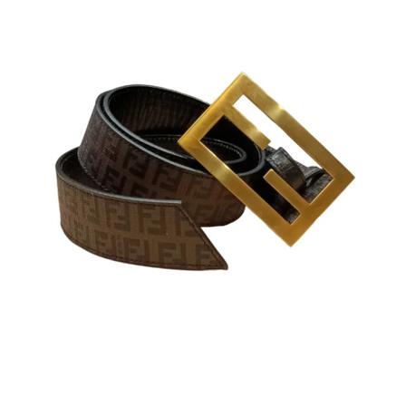 Fendi Vintage, Pre-owned Leather belts Bruin, Dames, Maat:ONE Size,leer