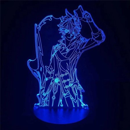 Genshin Impact Tartaglia lampa nattljus illusion ljus
