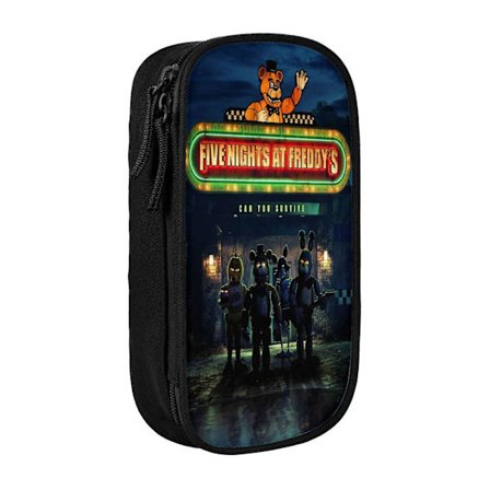 Five Nights At Freddy's Penalhus Stor Kapacitet Fnaf Dyr Penalhus Dobbelte Lynlåse Penalhus Kontorartikler Taske Kosmetiktaske Med Rum