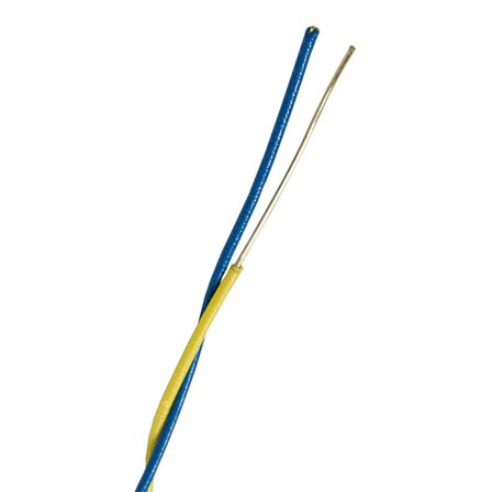 Nexans ENUBB Telekabel 2 x 0.5 mm, 600 m, blå/gul, Anslutningsdon & kablar