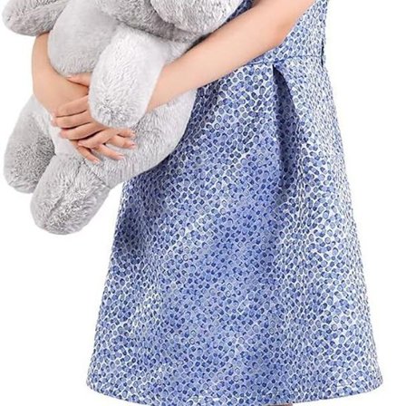 Stor gosig nallebjörn i grått plysch - 50 cm