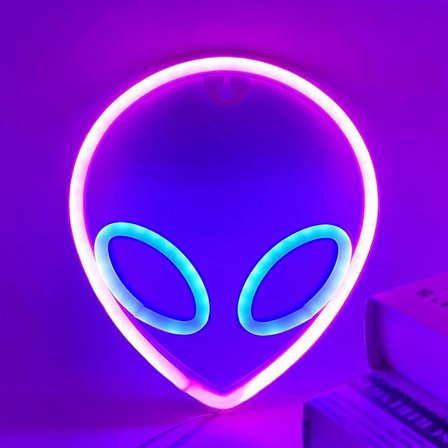 Alien Neon Lights. Alien Luminous Led Reklame Hjem Bar Væg Dekorative
