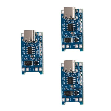 Høyeffektiv TP4056 1A batteriladeplate Type C-port og integrerte sikkerhetsfunksjoner