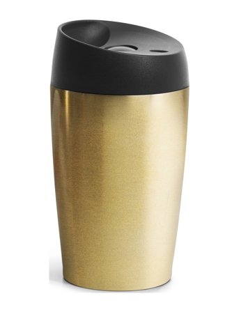 Sagaform Car Mug With Lock Button 24Cl - Gold - 24 CL
