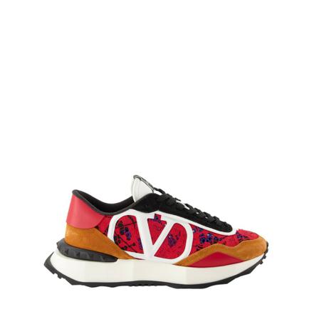 Valentino, Lace Runner Sneakers Rood, Heren, Maat:41 EU