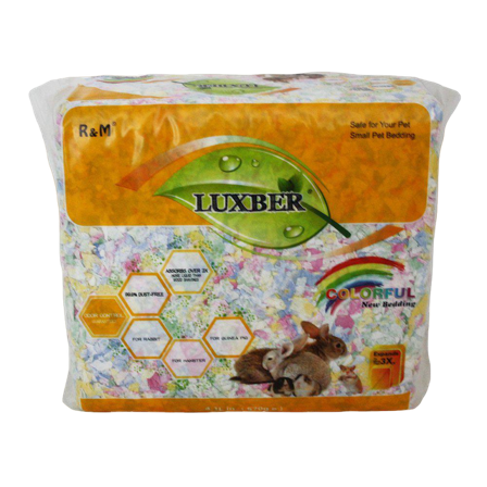 Luxber - Fargerikt sengetøy av papir 4.1L 570g - Smådyr - Bunnstrø og bomateriale - Burspon - ZOO.no
