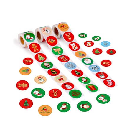 500 st julklappsetiketter - en rulle