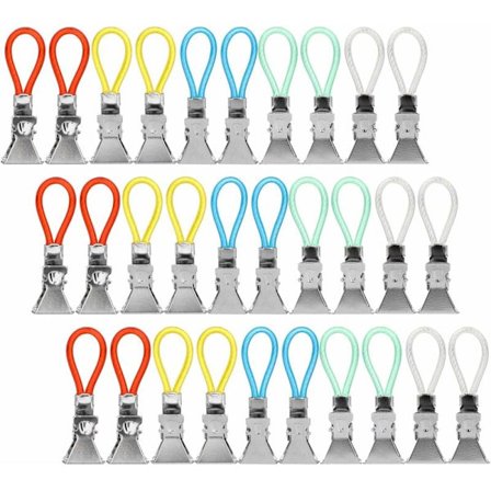 Køkkenhåndklædeklemmer, 20 stk. viskestykkeholderklemmer, viskestykkeklemmer, ophængningskrog til hjemmekøkken, badeværelse, skabe, ophængning af 