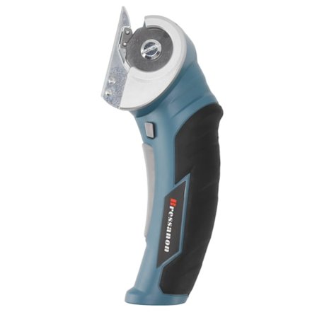 Ledningsfri elektrisk saks kraftig stålklinge elektrisk miniskærer til stof klud tæppe pap 100‐240V EU-stik