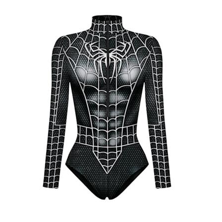 Nyt superhelt cosplay sexet Spiderman kostume heldragt Halloween karneval fest forklædning til kvinder-Perfet D S