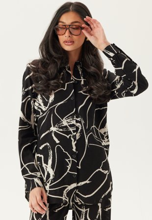 Object Collectors Item - Objsanne L/S SHIRT AOP SHIRT - Kläder - - Bubbleroom