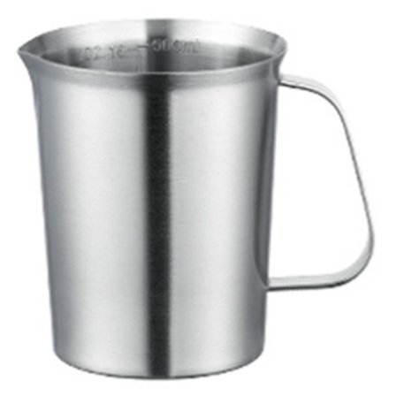 500ml Målebæger i Rustfrit Stål, Tykkere Køkkenmælkekop, Vægtkop, Husholdningsbagerbeholder