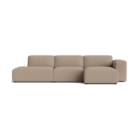 Soma chaiselong sofa, højrevendt | Open end - Montreal Mørk Beige - 336x147x75 - Sofa, chaiselong