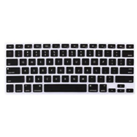 Tastaturdæksel til MacBook Font Matching Vandtæt Støvsikker Silikone Tastaturbeskytter Sort US Version 16/Ny 13pro (A2141/A2251)