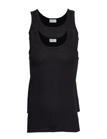 Jbs Singlet 2-Pack Organic T-shirts Sleeveless Svart JBS