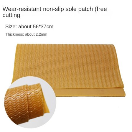 Sko Mat Klistremerker Gummi Skostykker GUL