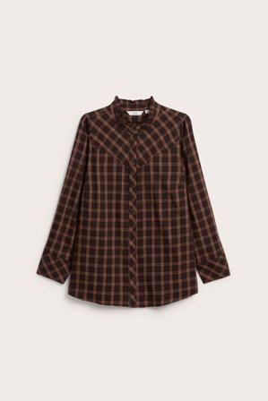 Kappahl | Bluzka z balonowymi rękawami | Czerwone wino