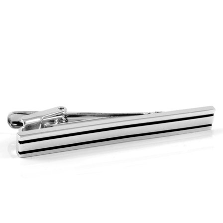 Two Line Tie Clip for Men - Tie clips for skinny ties