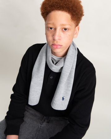 Polo Ralph Lauren Wool Scarf Harmaa Asusteet Pojat - Kids Brand Store
