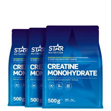 3 x Kreatin Monohydrat 500 g
