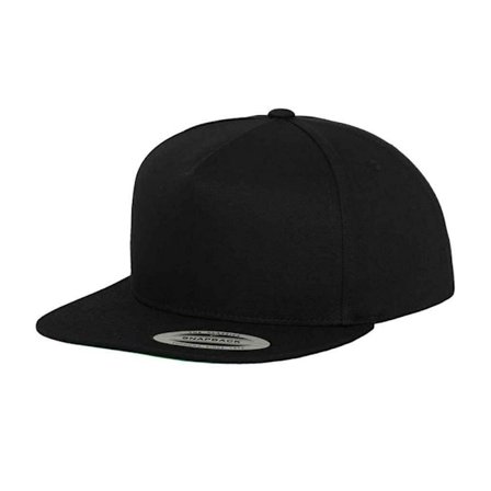 Flexfit Unisex Adult Classic 5 Panel Snapback Cap One Size Blac