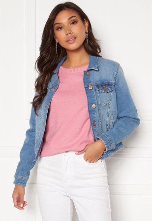ONLY Tia Life Dnm Jacket Light Blue Denim Klær