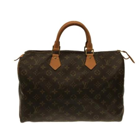 Louis Vuitton Vintage Pre-owned Polyester hndtasker Brun, Dame Vintage Tasker, Størrelse: ONE Size