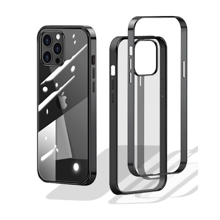 Phonet iPhone 13 Mini Mobilskal Transparent - Svart Ram