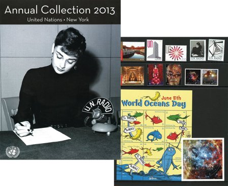 FN New York - Årsmappe 2013 - Postfrisk