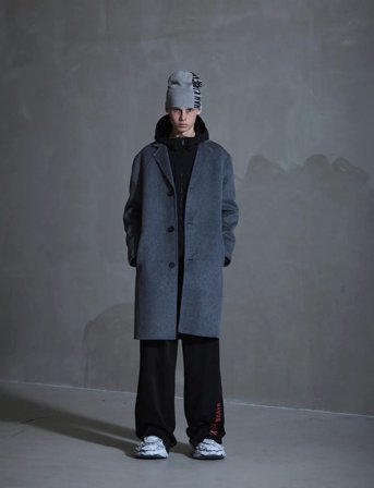 HAN Kjøbenhavn Diamond-Detailed Coat - Grey - 52