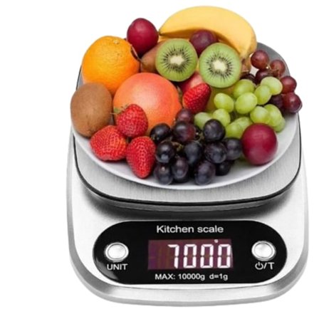 10 kg/1 g kjøkkenvekt, elektronisk husholdningsvekt med høy presisjon, stor LCD-skjerm for kake/pai/kjeks, profesjonell