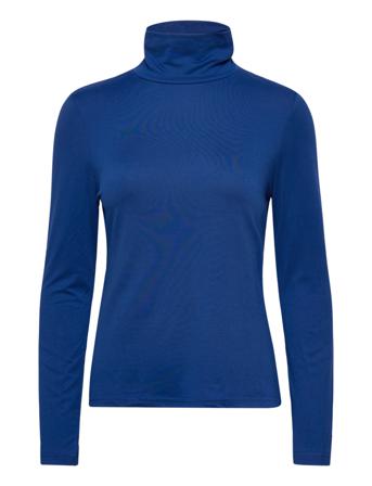 Vmlinet Ls High Neck Top Jrs Lt Blue Vero Moda