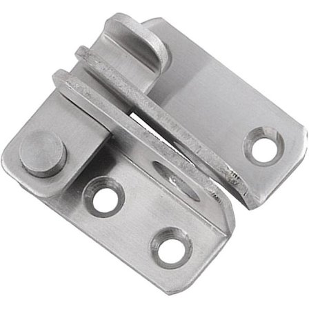 Rostfritt stål dörrlås bult dörr glidande lås cylinderbult för badrum dörr fönster skåp, vänster öppen