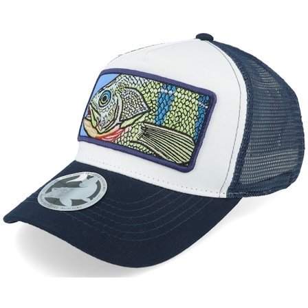 Skillfish - White trucker Caps - Kids Big Giant Perch French Navy/White Trucker @ Hatstore