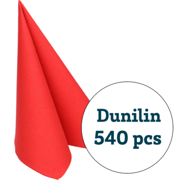 SERVIETT DUNILIN RØD 40X40CM*