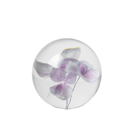 In Flore Hortensia Pappersvikt, Brevtyngd Inredningsdetaljer Lila 8 cm