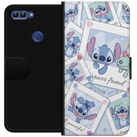 Yhteensopiva Lompakkokotelo Huawei P smart Unelmoivat pilvet vaaleanpunaisina, lila ja sinisen sävyissä, kimaltelevine tähtineen ja pehmeän satumaisen